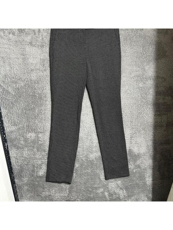 Pants - The Savile Row Co Slim Trousers Womens 4 Black White Geometric Stretch Mid Rise